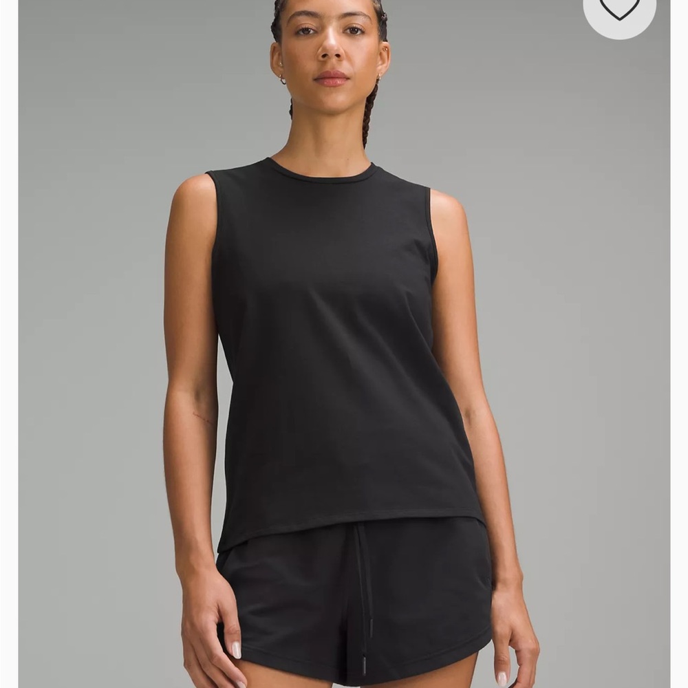 Lululemon Black Cotton Tank Top